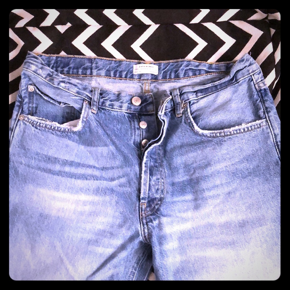 Zara wide leg cropped flare.